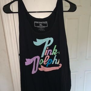 Pink Dolphin OG Script tank top